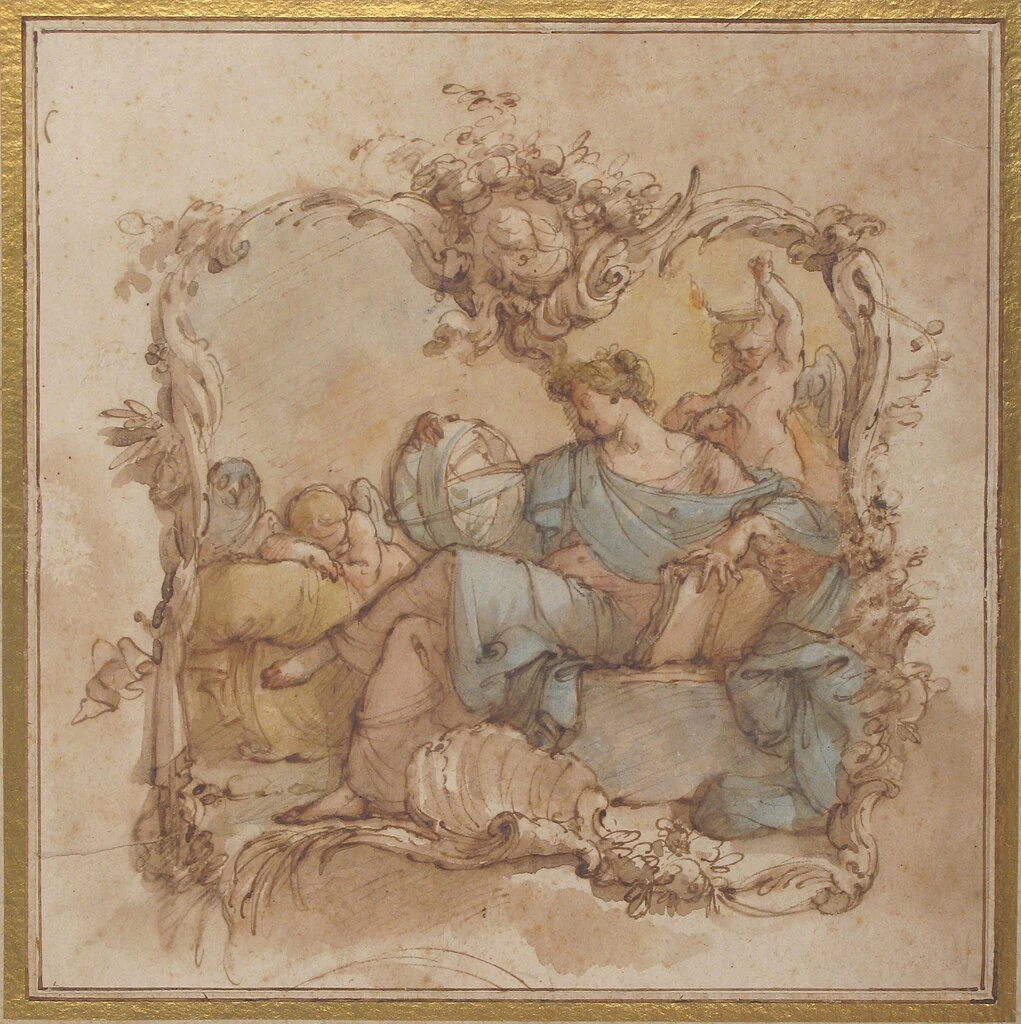 Vignetta con figura allegorica dell'astronomia - Metropolitan Museum of Art, New York